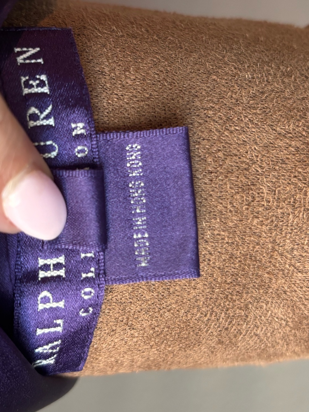 Ralph Lauren Collection Purple Label 100% Silk Satin Tie Neck Blouse Size 8 - Picture 16 of 16